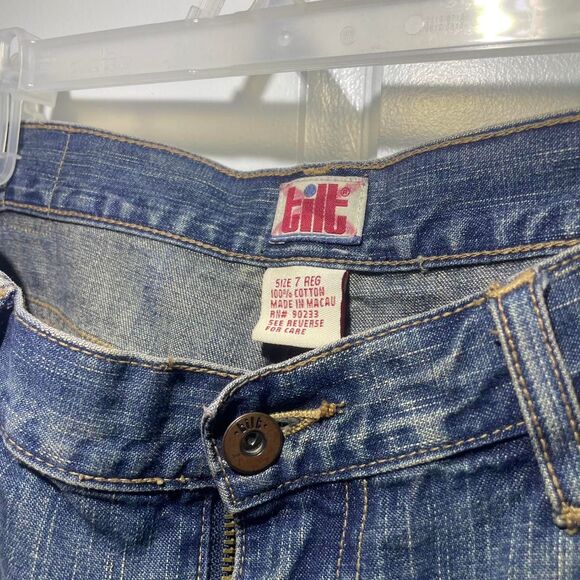 Vintage Tilt Y2K Jeans Mid Wash Bootcut Flare Denim Retro Blue - Picture 5 of 8